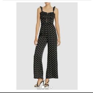 AQUA floral ruffled jumpsuit size S